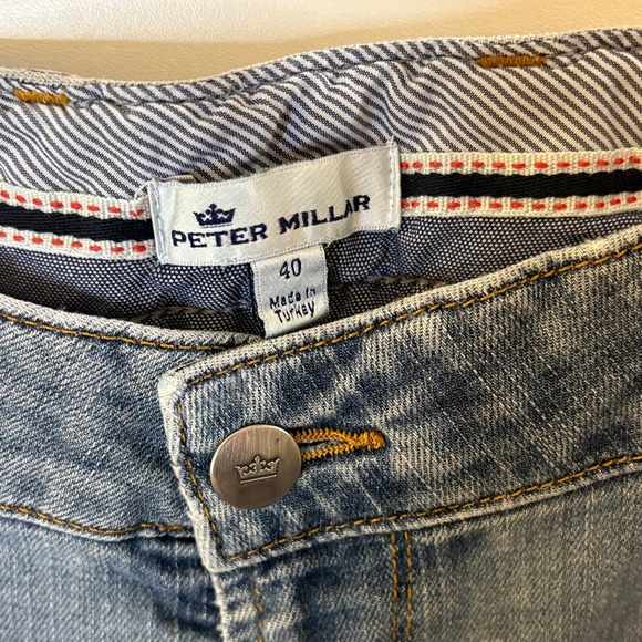 Peter Millar Relaxed Fit Gray Jeans - Picture 2 of 5